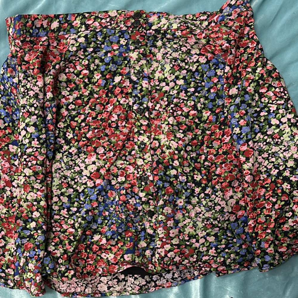 Flower Print Skirt